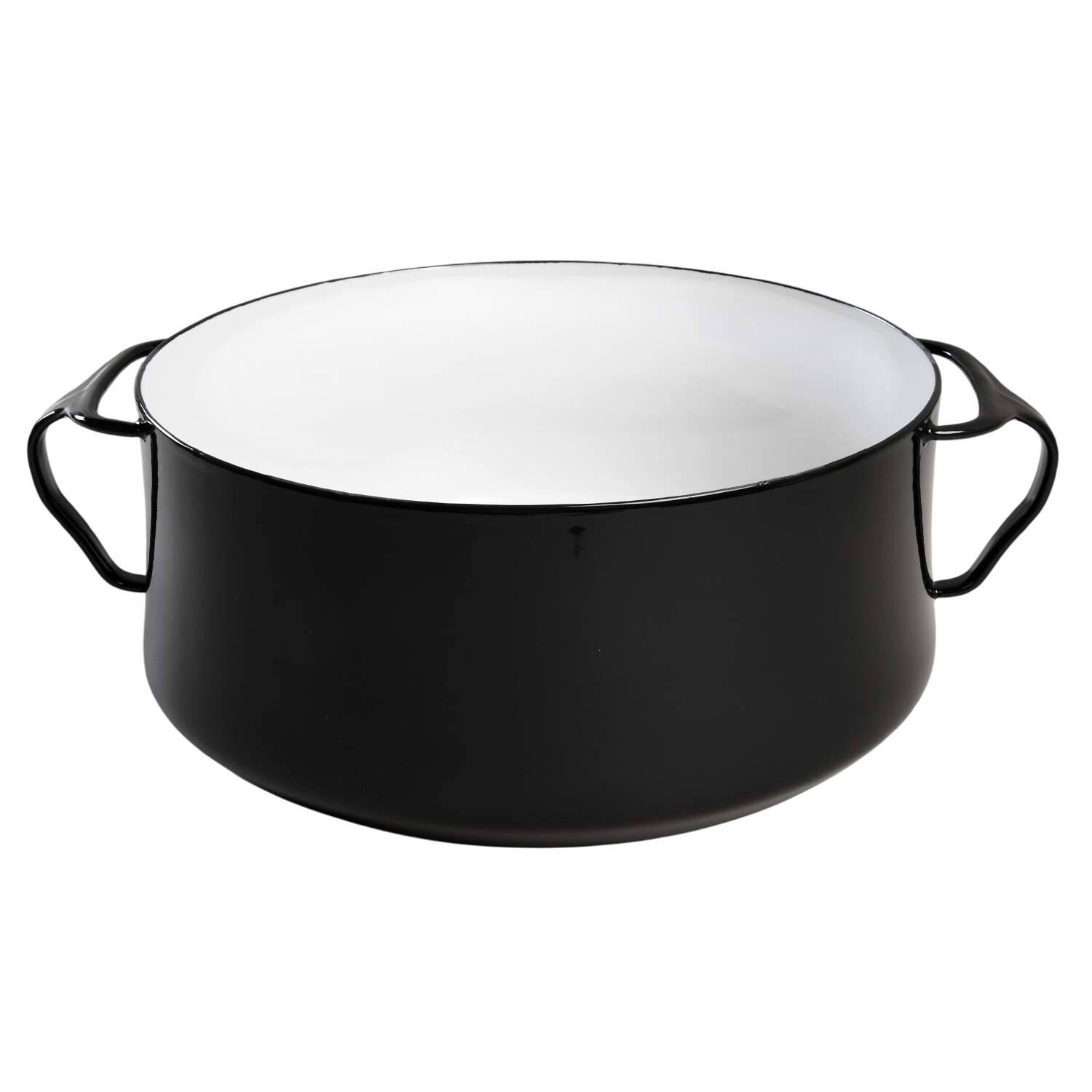 Kobenstyle (Black Outside and Bottom, White Inside 4 Quart Metal Casserole No Lid by Dansk-1