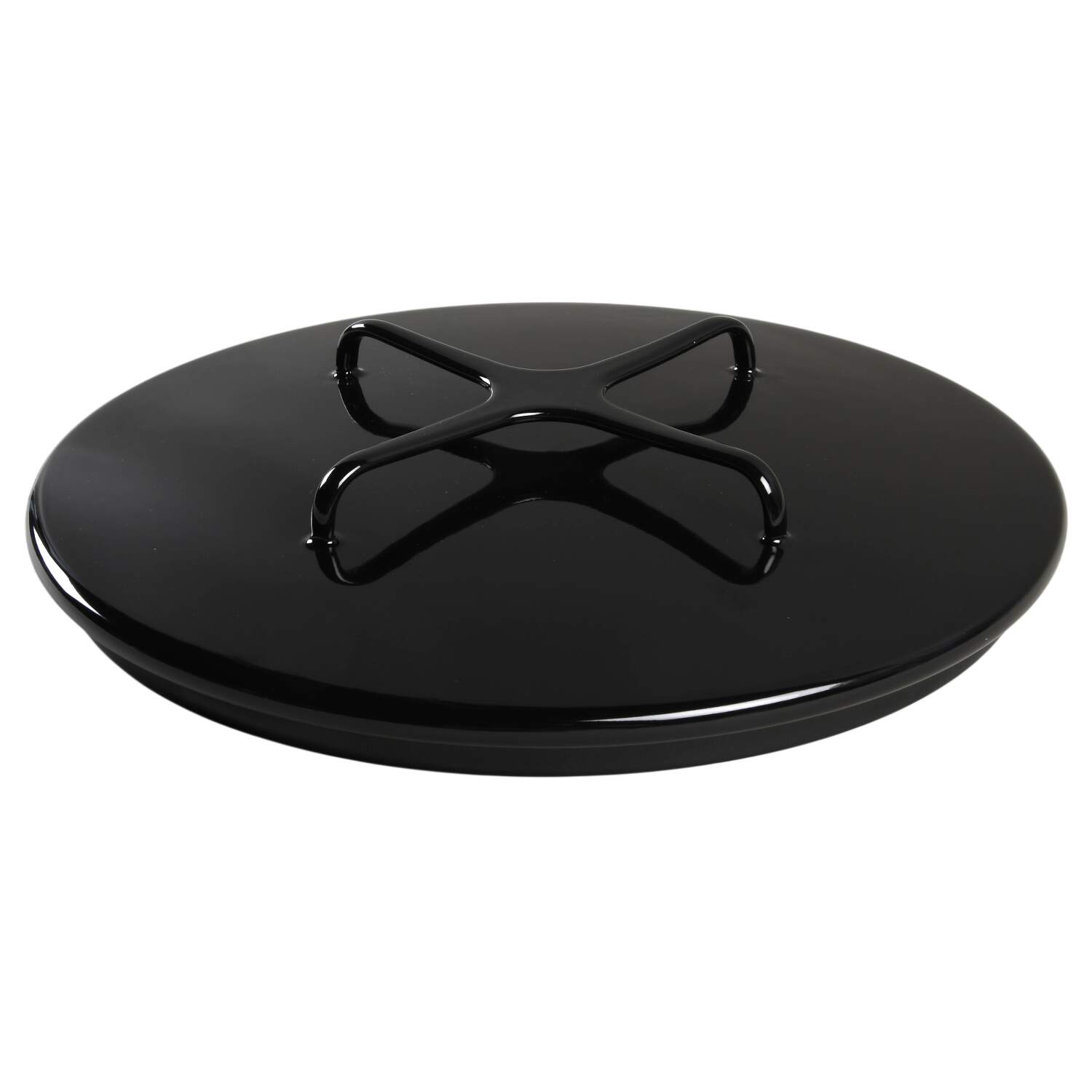 Kobenstyle (Black Outside and Bottom, White Inside Lid for 4 Quart Metal Casserole by Dansk-1