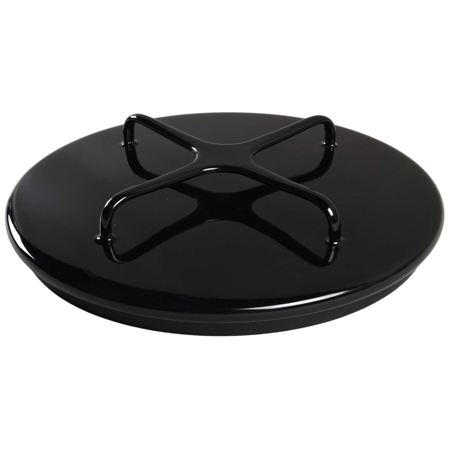 Kobenstyle (Black Outside and Bottom, White Inside 2 Quart Metal Covered Casserole, Lid Only by Dansk-1