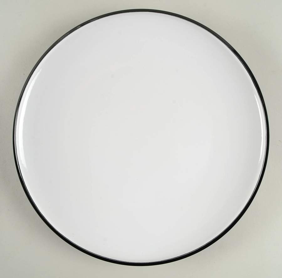 Kobenstyle (Black Outside and Bottom, White Inside 13" Chop Plate (Round Platter) by Dansk-1