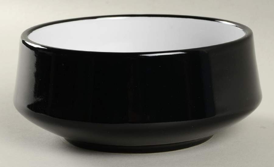 Kobenstyle (Black Outside and Bottom, White Inside 5" All Purpose Bowl by Dansk-1