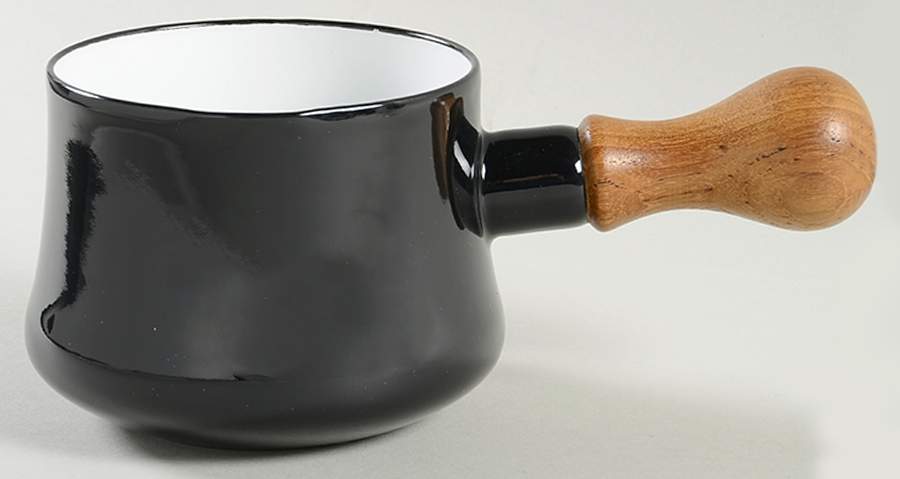 Kobenstyle (Black Outside and Bottom, White Inside Open Metal Butter Warmer by Dansk-1
