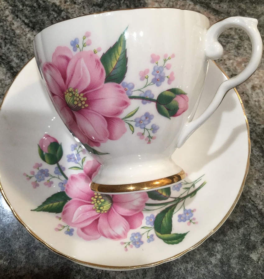 DLP17 Footed Cup & Saucer Set by Delphine-1