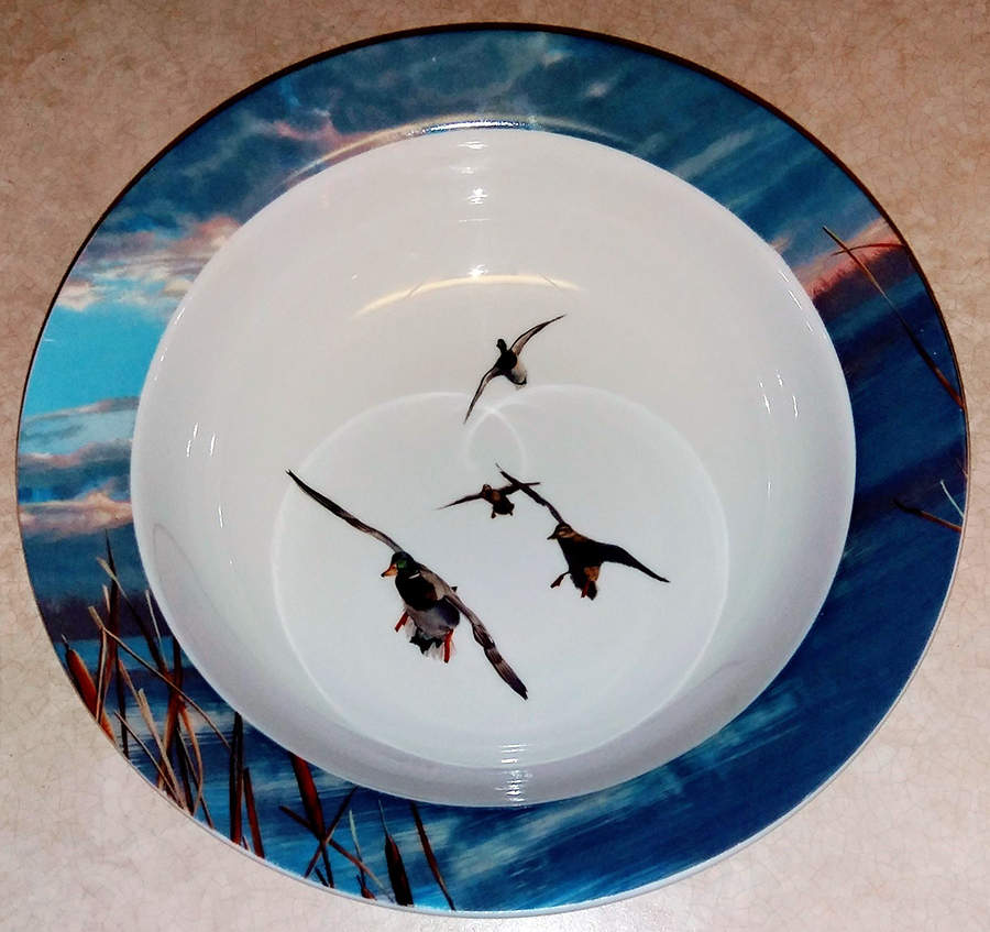 DUZ1 Soup/Cereal Bowl by Ducks Unlimited-1