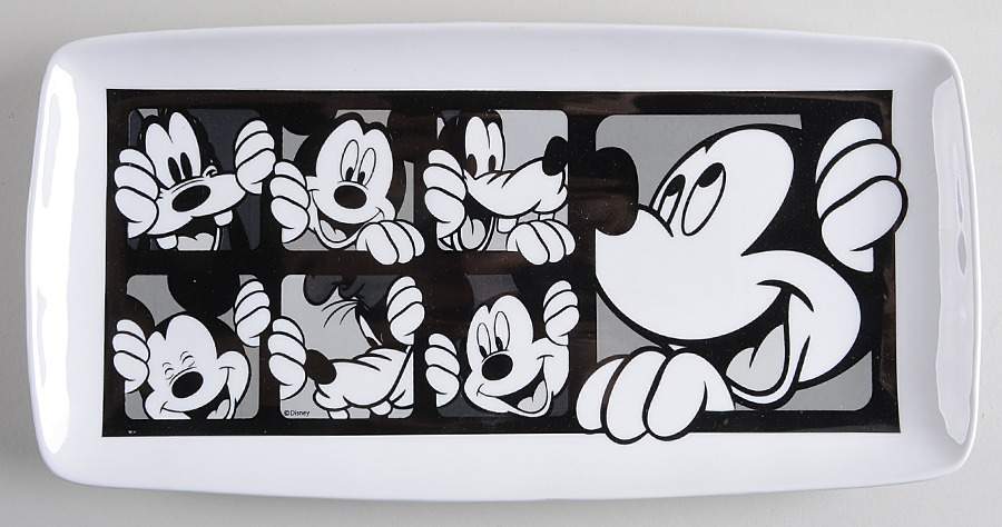 Mickey Grid 13" Rectangular Serving Platter by Zrike-1