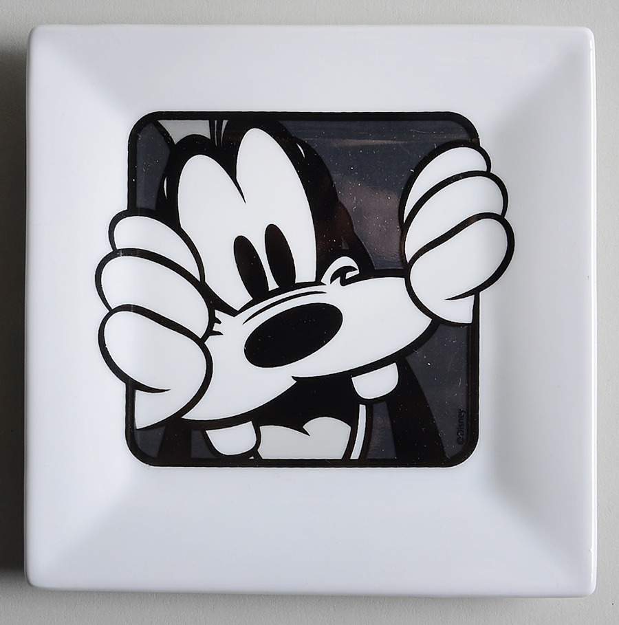 Mickey Grid Square Canape Plate by Zrike-1