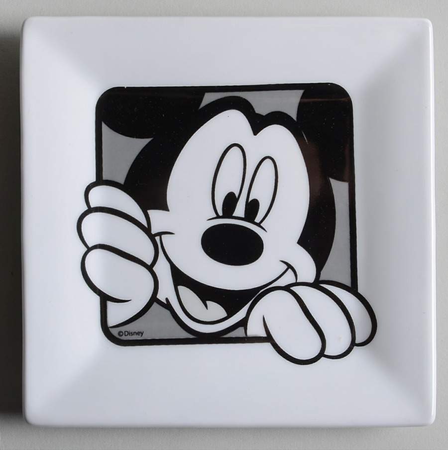 Mickey Grid Square Canape Plate by Zrike-1