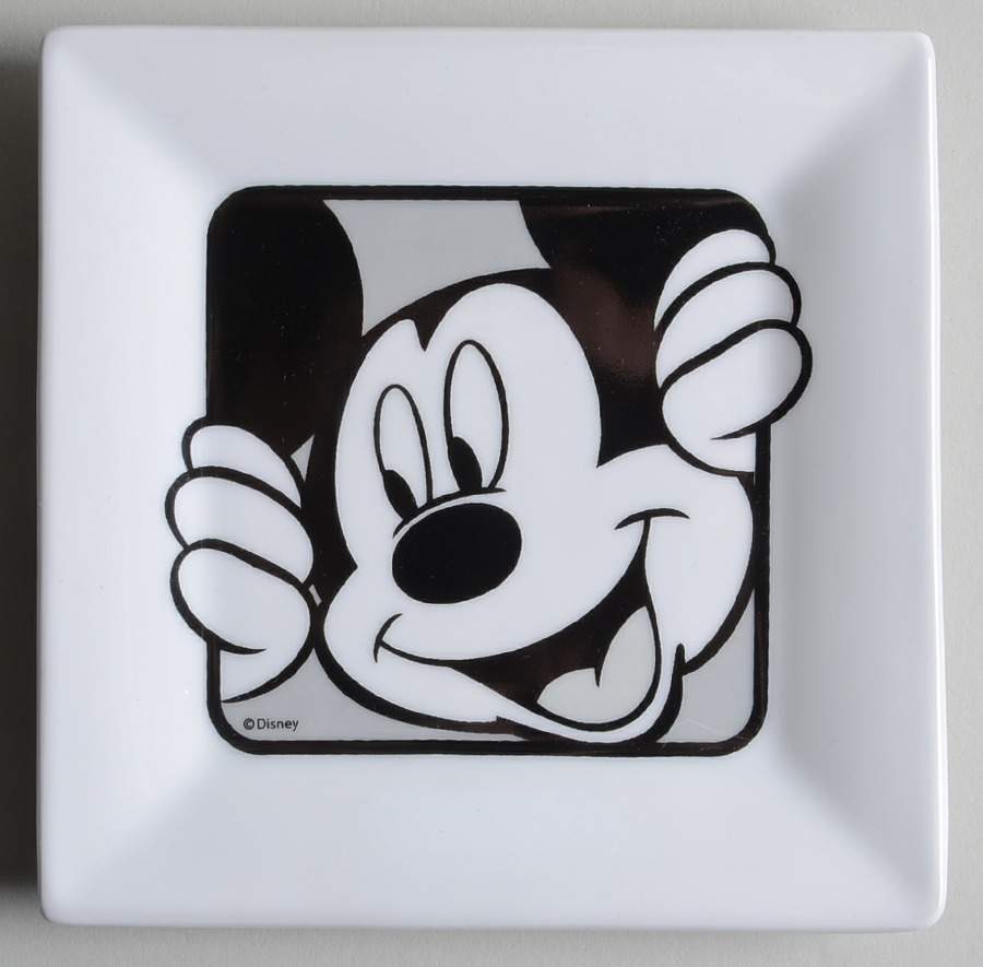 Mickey Grid Square Canape Plate by Zrike-1