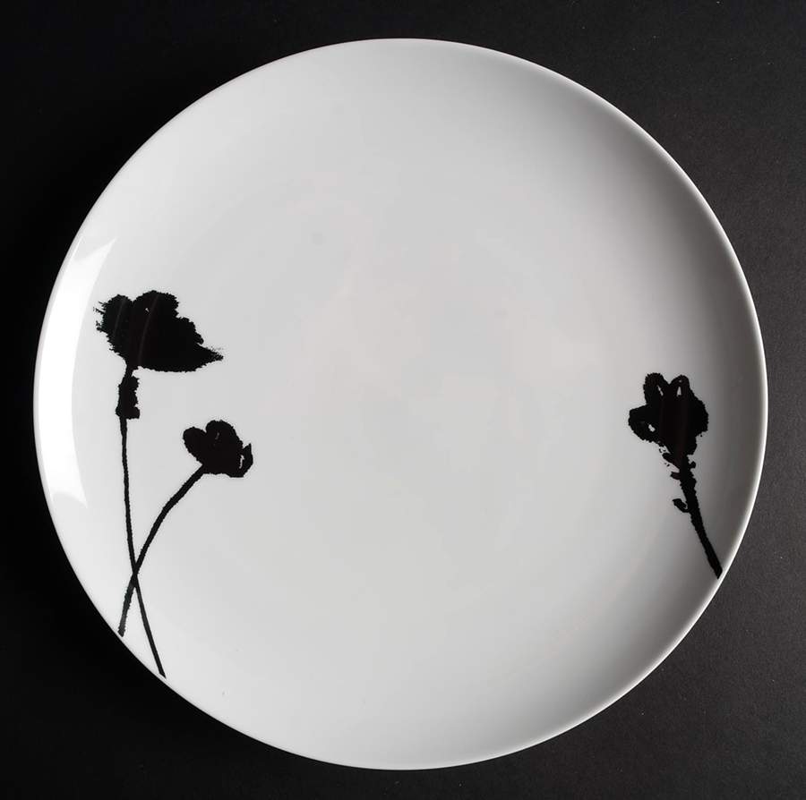 Stilla Black Dinner Plate by Dansk-1