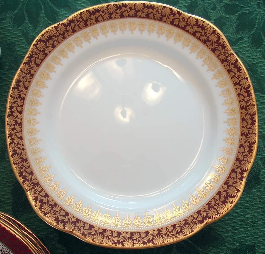 Wichester Red (Floral) Dinner Plate by Duchess-1
