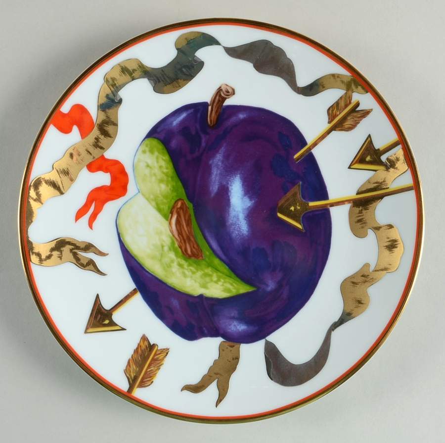 Les Fleches Perdues du Guillaumme Tell Salad Plate by Daum-1