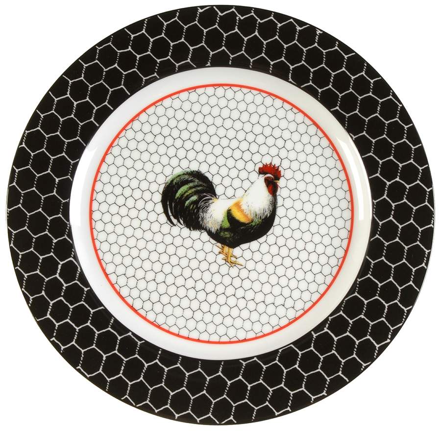 Chicken Coop Salad Plate by Department 56-1