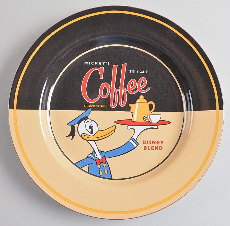 Mickey's Really Swell Coffee Luncheon Plate by Disney-1