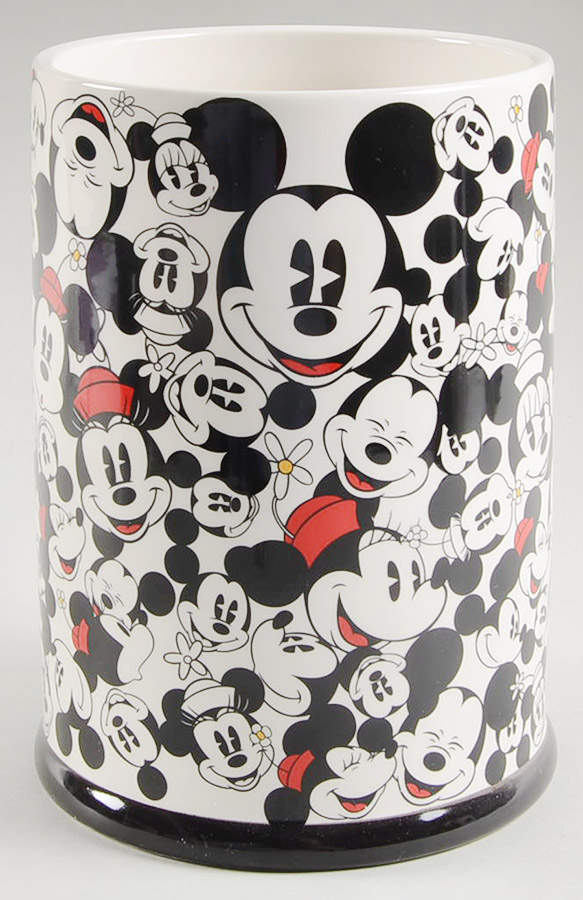 All Over Mickey & Minnie Cookie Jar No Lid by Zrike-1