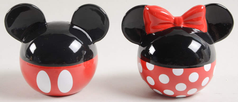 All Over Mickey & Minnie Figural Salt & Pepper Set by Zrike-1