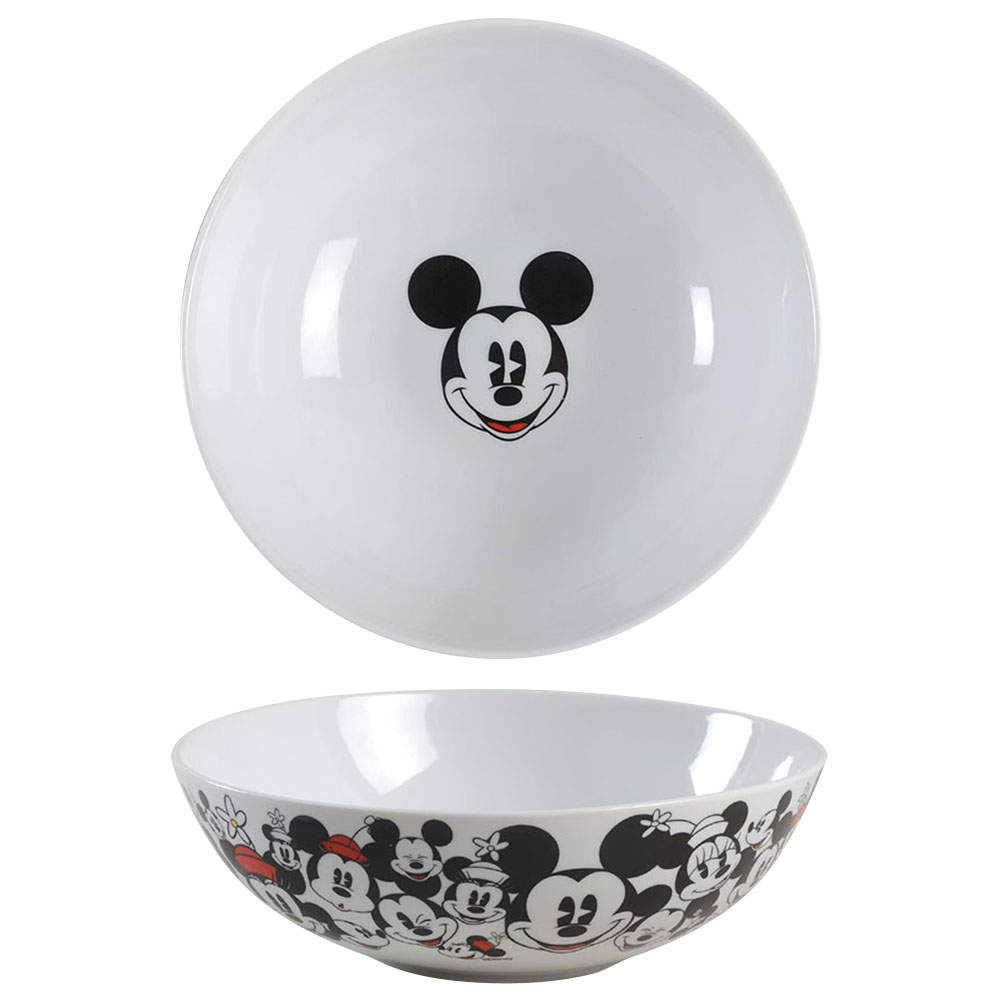 All Over Mickey & Minnie 9" Round Serving Bowl by Zrike-1