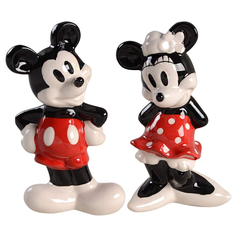 All Over Mickey & Minnie Figural Salt and Pepper by Zrike-1