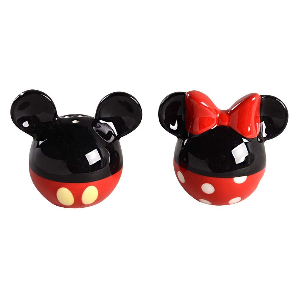 All Over Mickey & Minnie Figural Salt and Pepper Set by Zrike-1