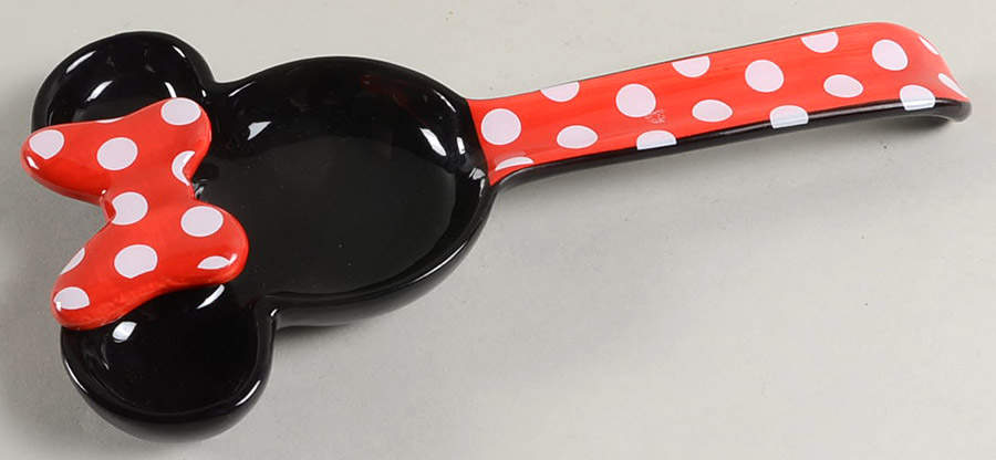 All Over Mickey & Minnie Figural Spoon Rest by Zrike-1