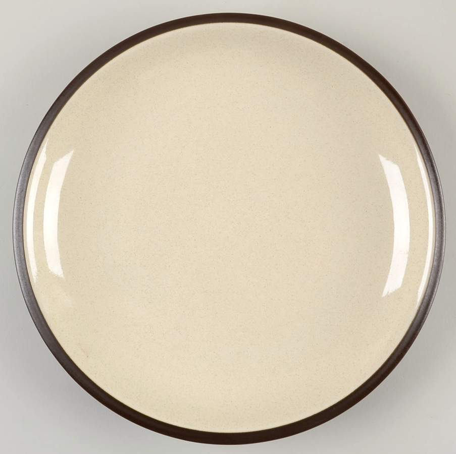 Santiago Beige Glossy (Brown Back) Dinner Plate by Dansk-1