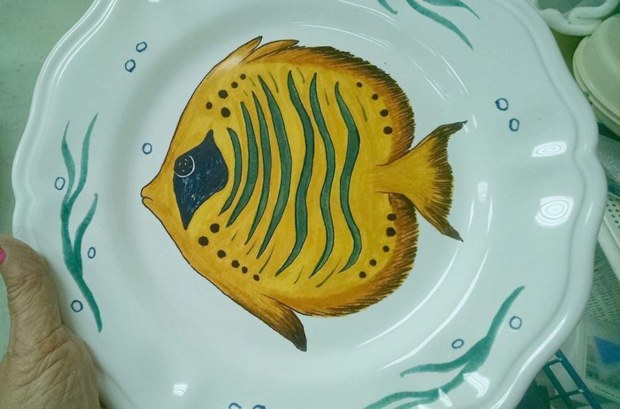 DER86 Dinner Plate by Deruta (Italy)-1