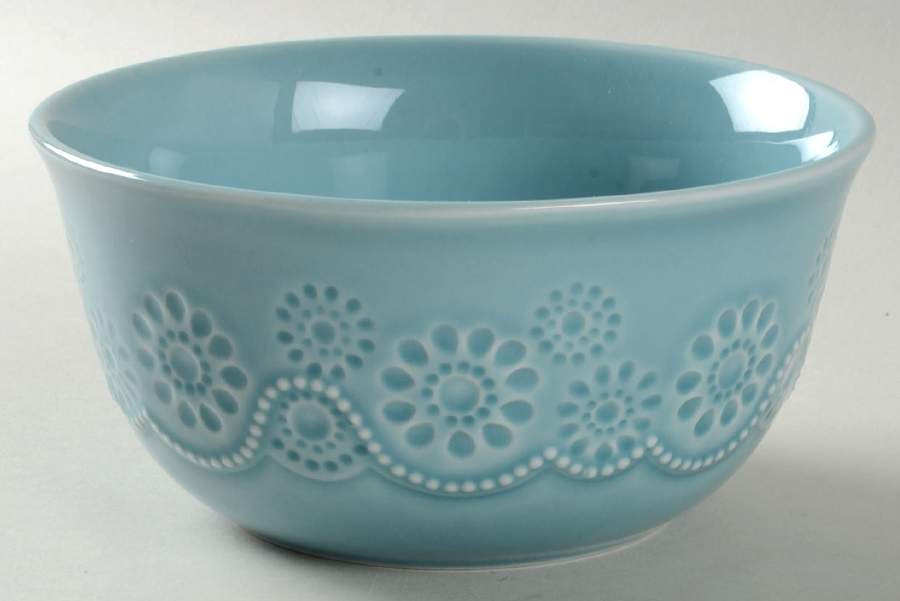 Tatiana Turquoise Soup/Cereal Bowl by David Tutera-1