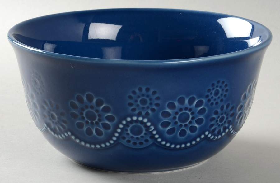 Tatiana Cobalt Blue Soup/Cereal Bowl by David Tutera-1