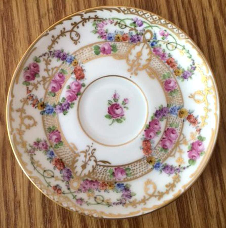 DRE146 Saucer for Demitasse Cup by Dresden (German)-1