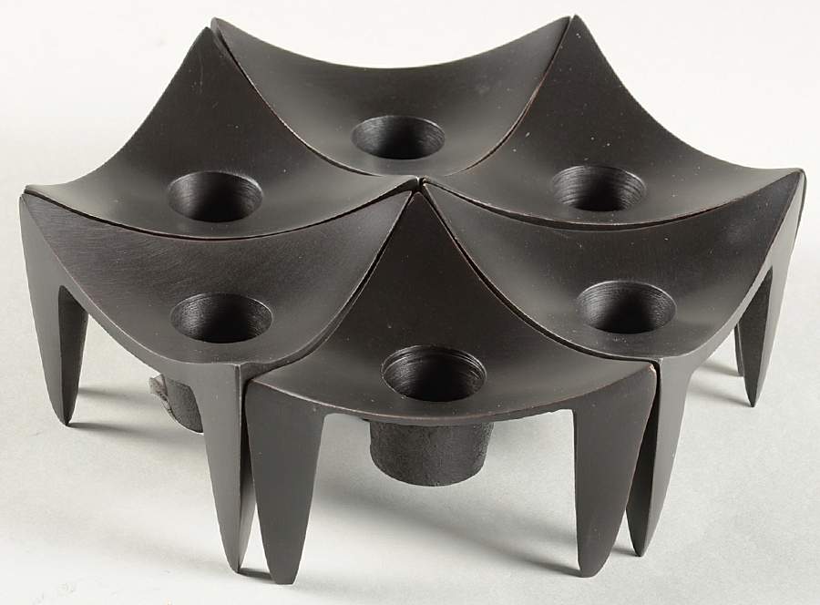 Design with Light 2" Candlestick - Set of 6 by Dansk-1