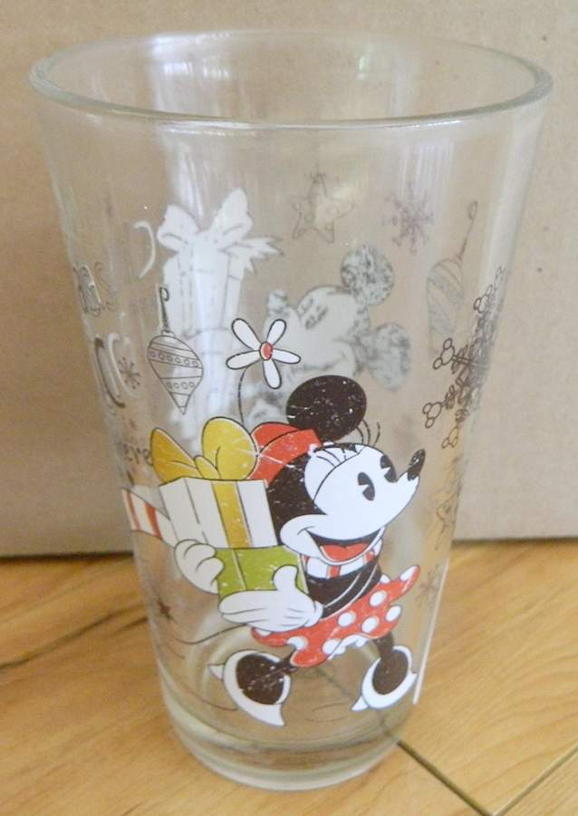 Mickey's Vintage Holiday 16 Oz Glassware Tumbler by Disney-1