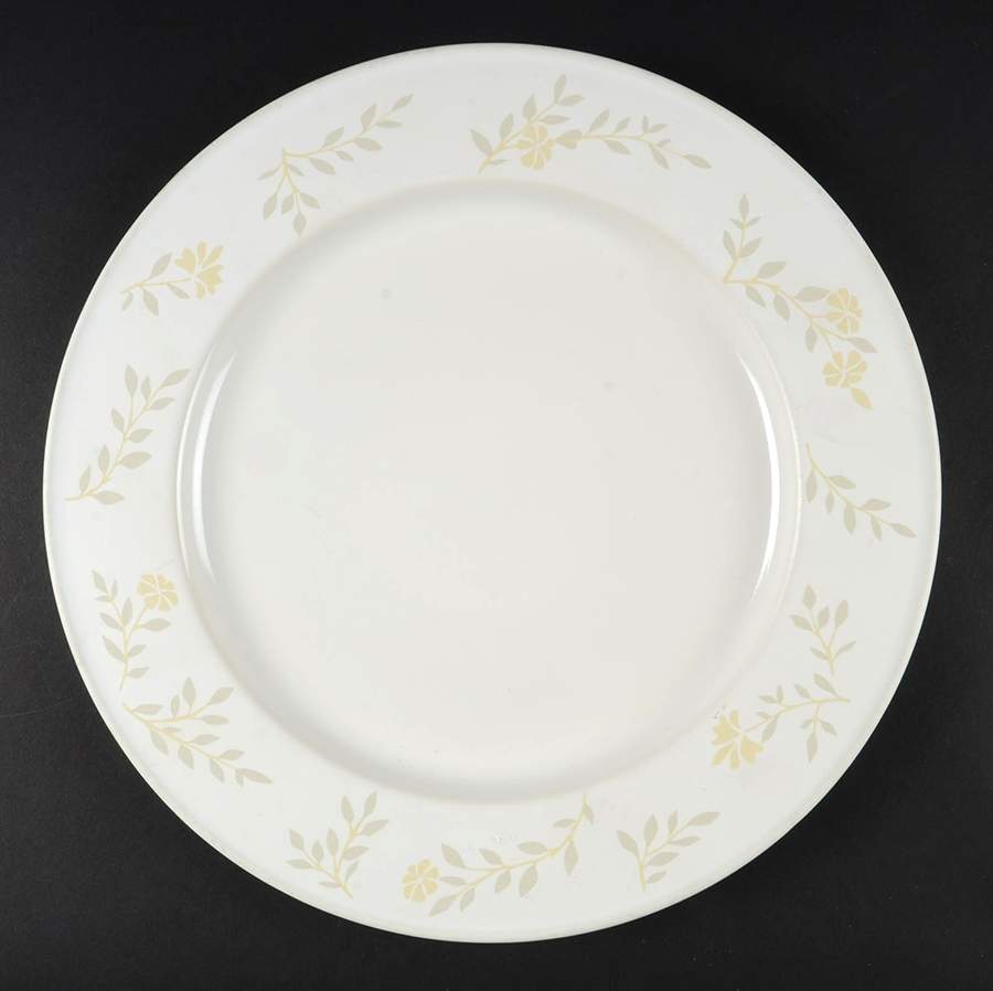 White Rye Flowers 13" Chop Plate (Round Platter) by Dansk-1