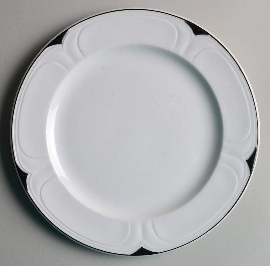 Delta Black (Not Gold Accents) Salad Plate by Dudson-1