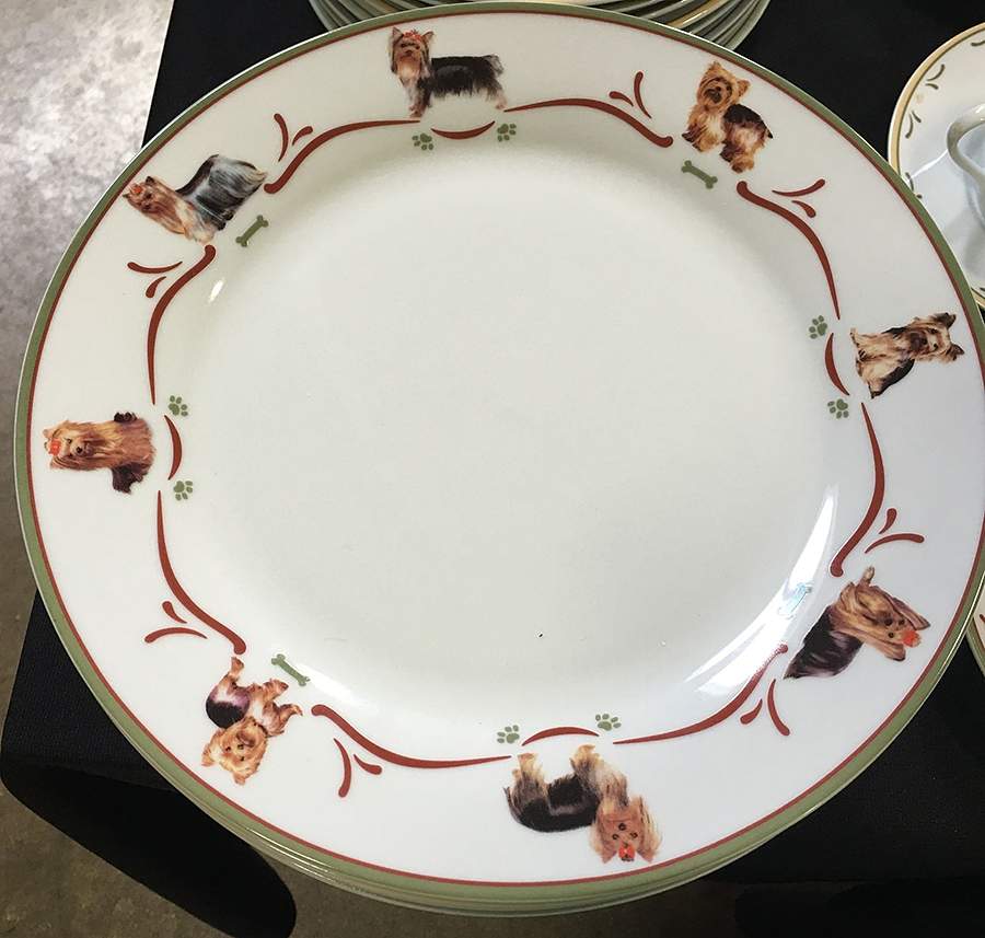 Yorkie Dinner Plate by Danbury Mint-1