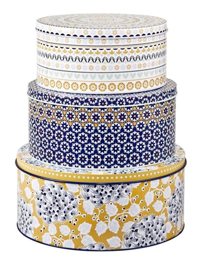 Cordoba Cake Tin Set - Set of 3 (7", 8" & 9") by Denby-Langley-1