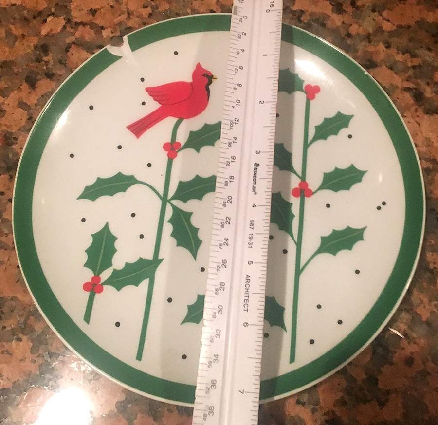 Boughs of Holly Salad Plate by Department 56-1