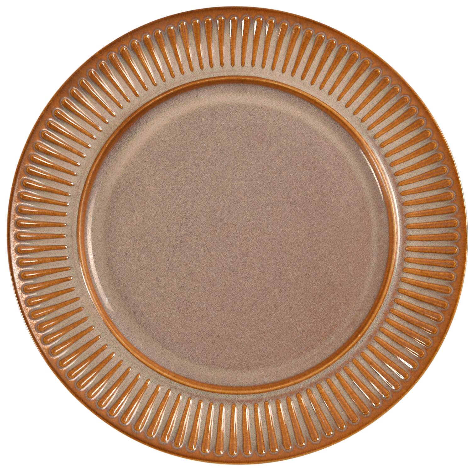 Flamestone Khaki (Caramel) Dinner Plate by Dansk-1
