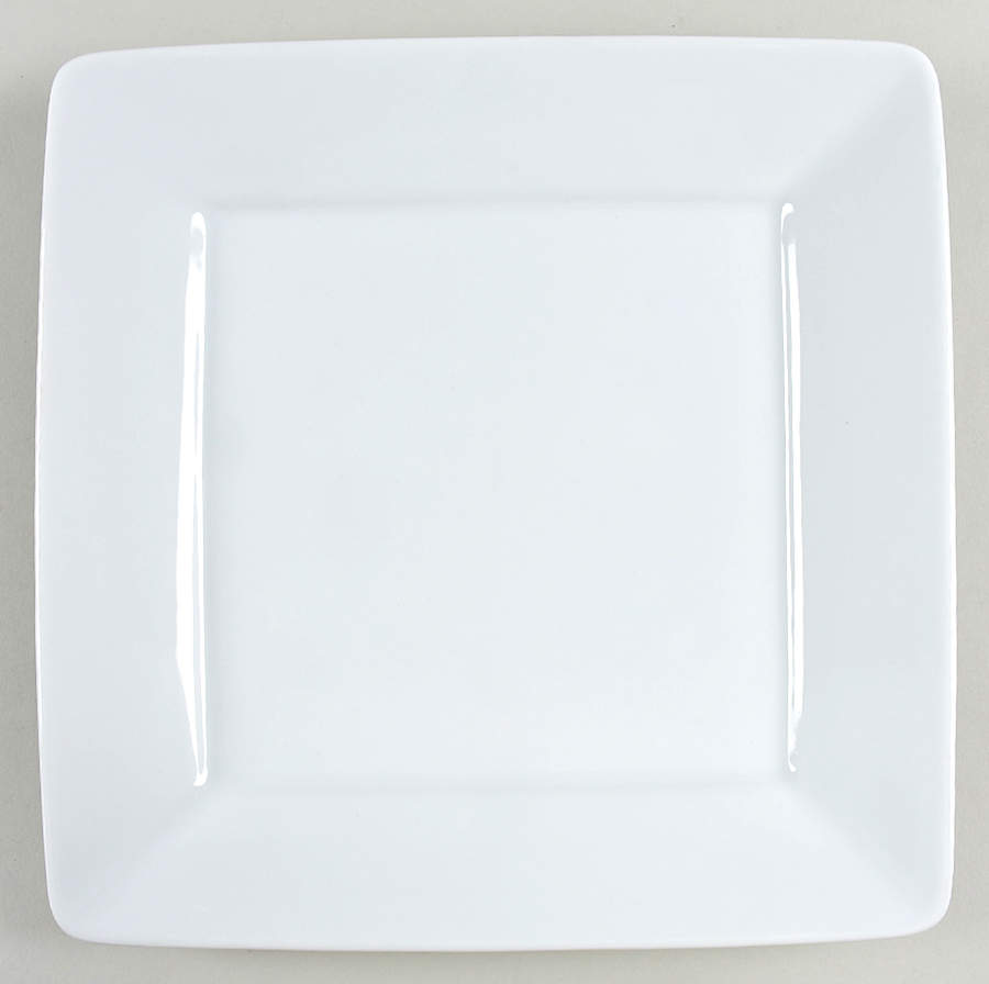 Porcelain Whiteware Square Dinner Plate by Denmark Tools for Cooks-1
