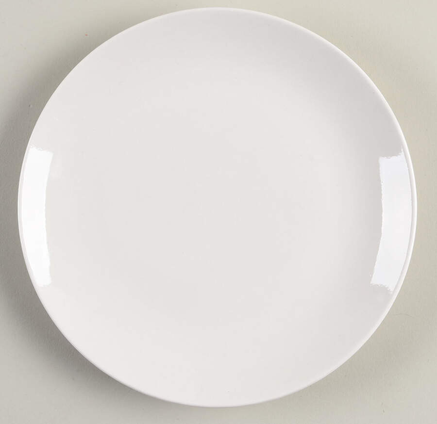 Porcelain Whiteware Coupe Salad Plate by Denmark Tools for Cooks-1