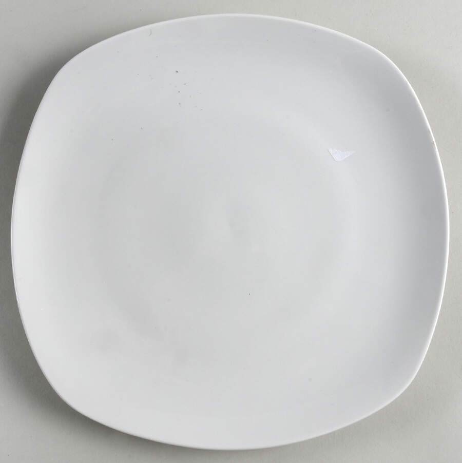 Porcelain Whiteware Square Dinner Plate by Denmark Tools for Cooks-1