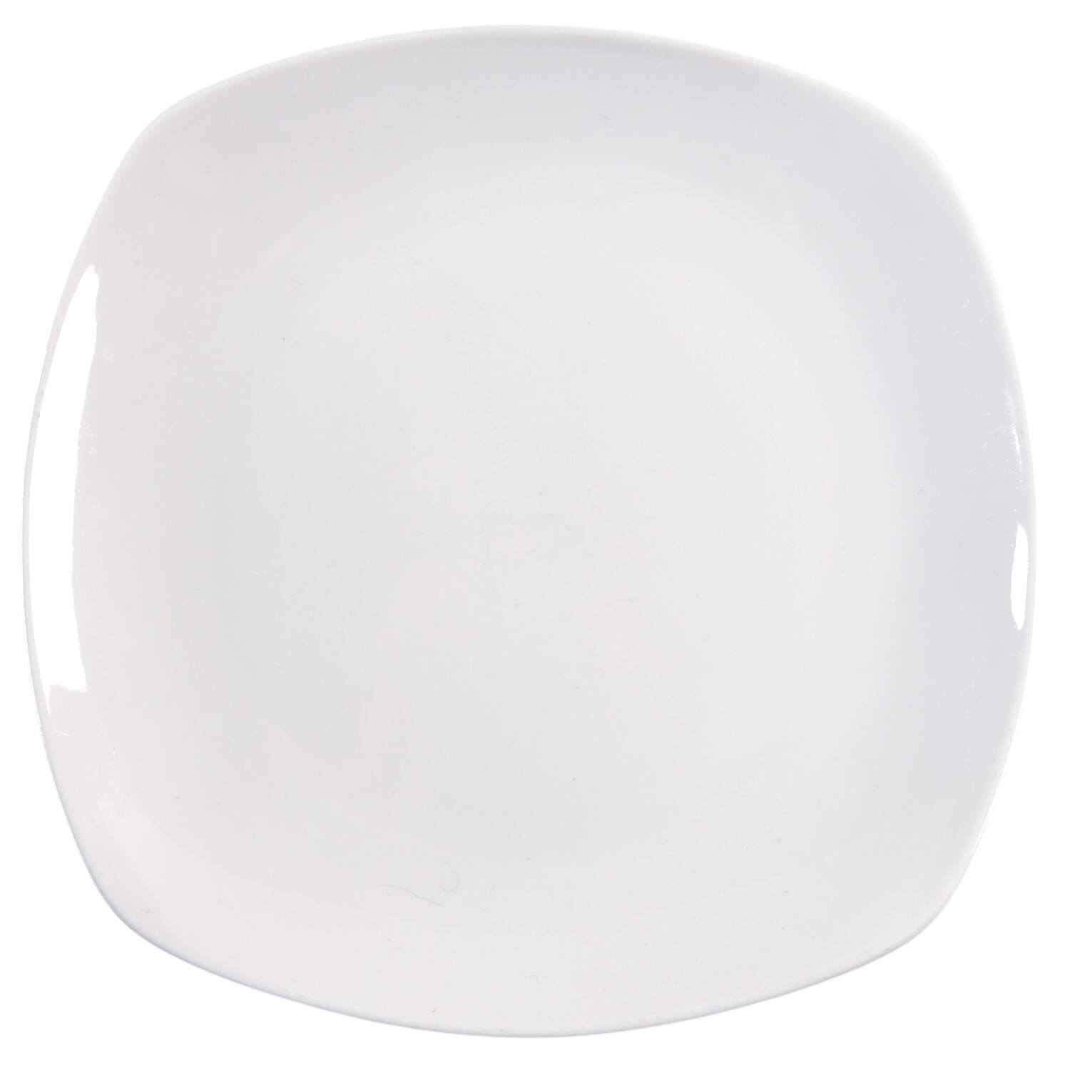 Porcelain Whiteware Square Salad Plate by Denmark Tools for Cooks-1