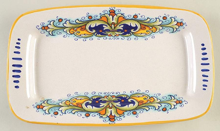 DER97 Large Sandwich Tray by Deruta (Italy)-1
