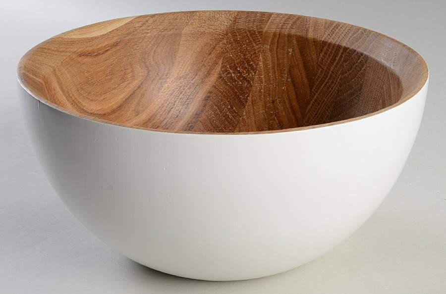The Burbs Wood 10" Wood Salad Serving Bowl by Dansk-1