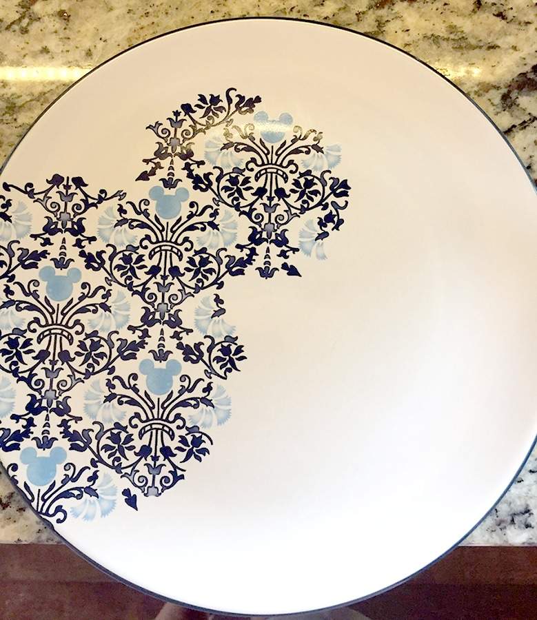 Mickey Mouse Icon Indigo Dinner Plate by Disney-1