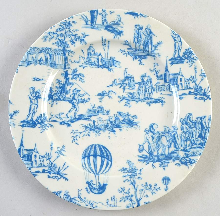 Heloise Blue Dinner Plate by Yves Deshoulieres-1