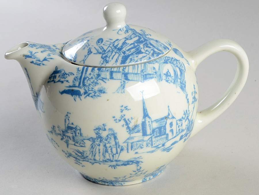 Heloise Blue Small Teapot & Lid by Yves Deshoulieres-1