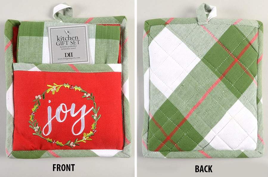 Table Linens & Accessories Cloth Dish Towel & Potholder Set by Design Imports-1