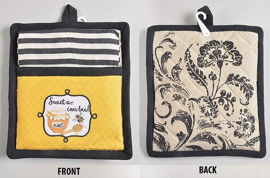 Table Linens & Accessories Cloth Dish Towel & Potholder Set by Design Imports-1