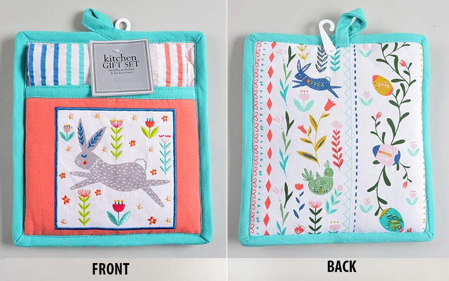 Table Linens & Accessories Cloth Dish Towel & Potholder Set by Design Imports-1