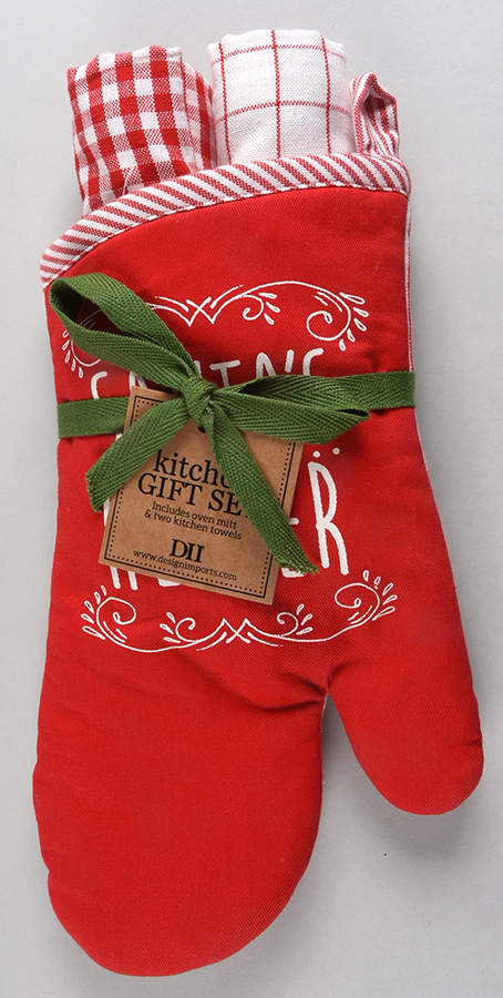 Table Linens & Accessories Cloth Dish Towel & Potholder Set by Design Imports-1