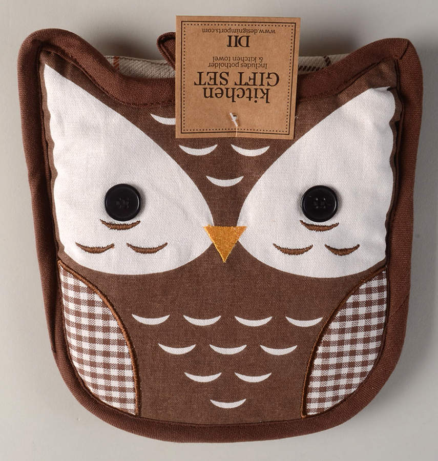 Table Linens & Accessories Cloth Dish Towel & Potholder Set by Design Imports-1